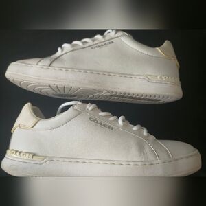 Coach Men’s White Leather Low-Top Sneakers